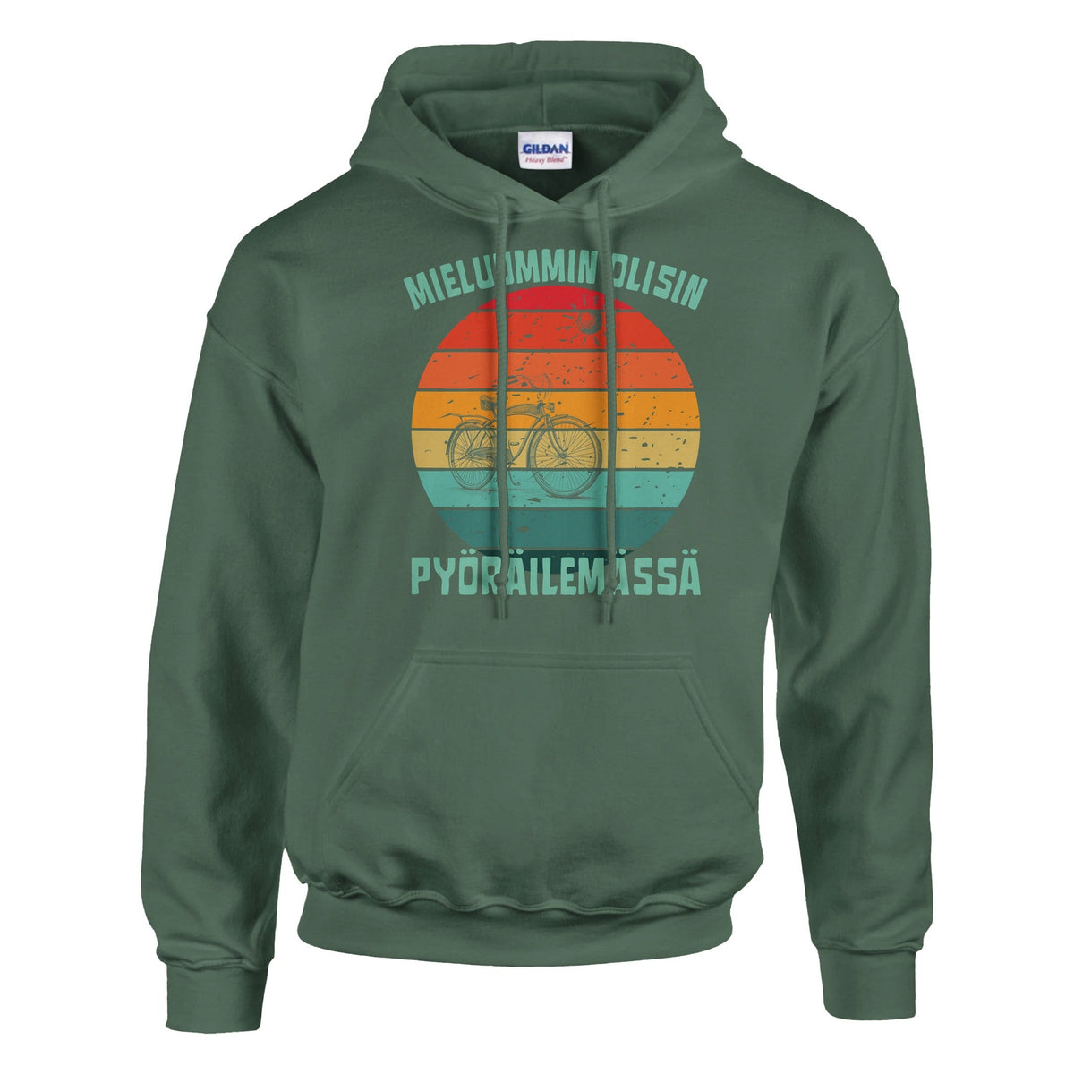 Mieluummin Olisin Pyöräilemässä v.2 - Huppari - Mun Paita