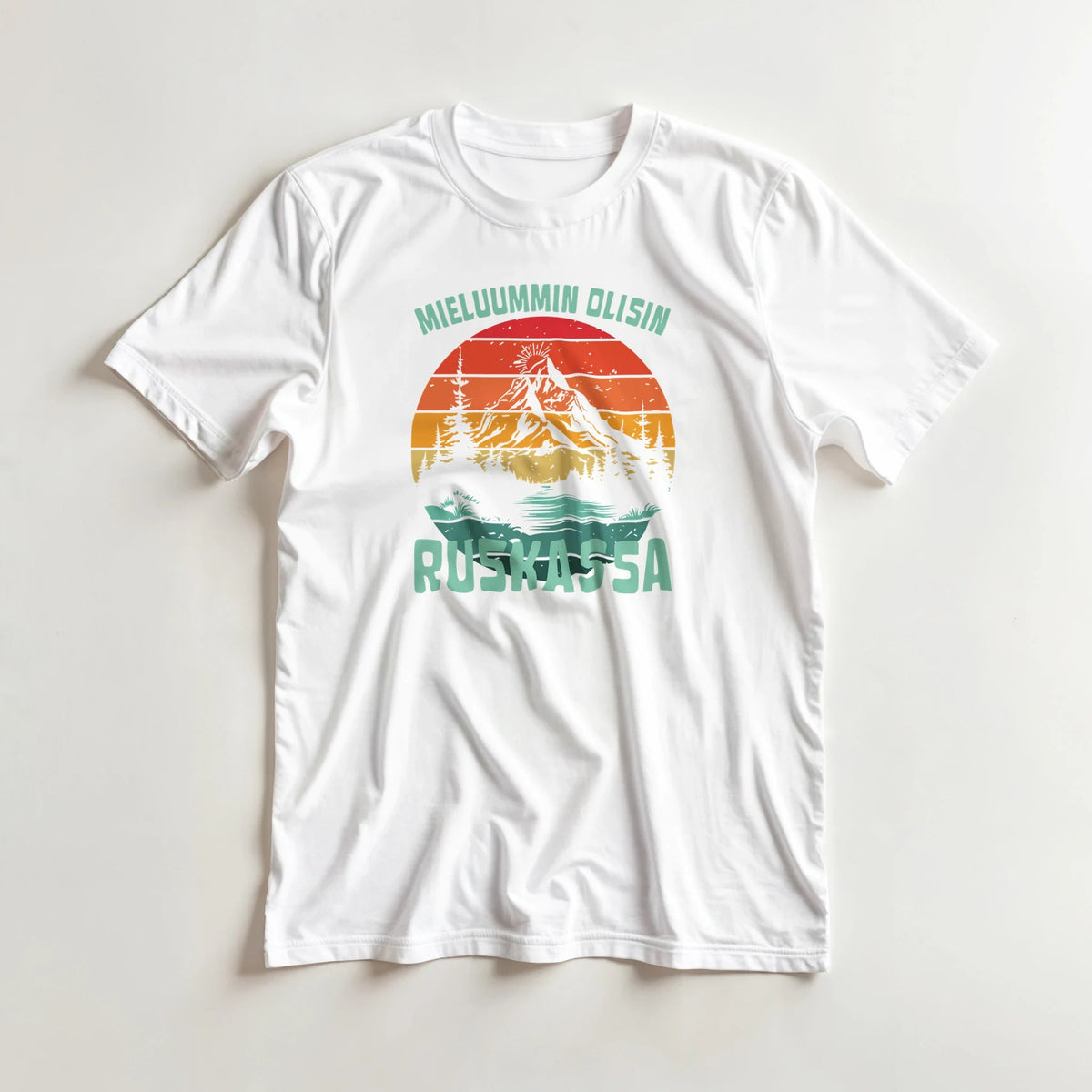 Mieluummin Olisin Ruskassa - 3XL - 5XL T - paita - Mun Paita