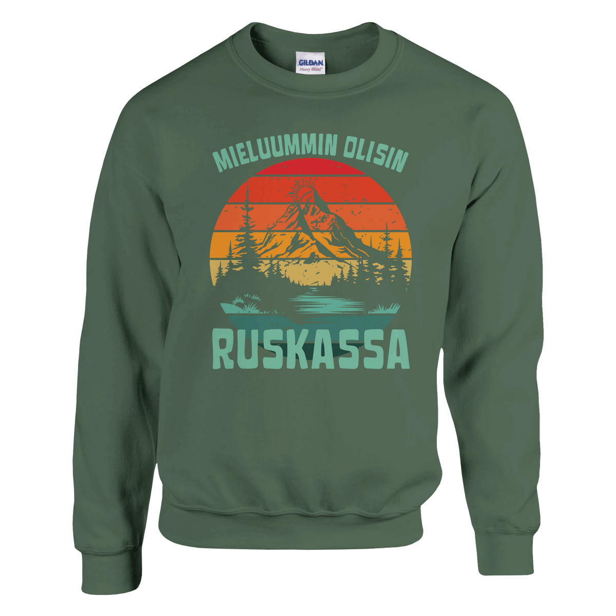 Mieluummin Olisin Ruskassa - Collegepaita - Mun Paita