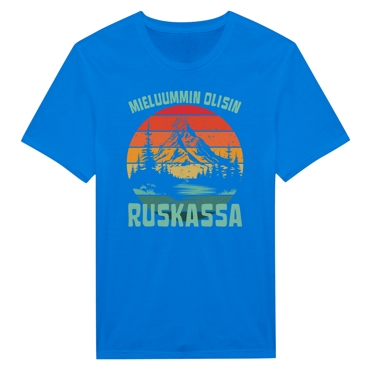 Mieluummin Olisin Ruskassa - Miesten T - paita - Mun Paita