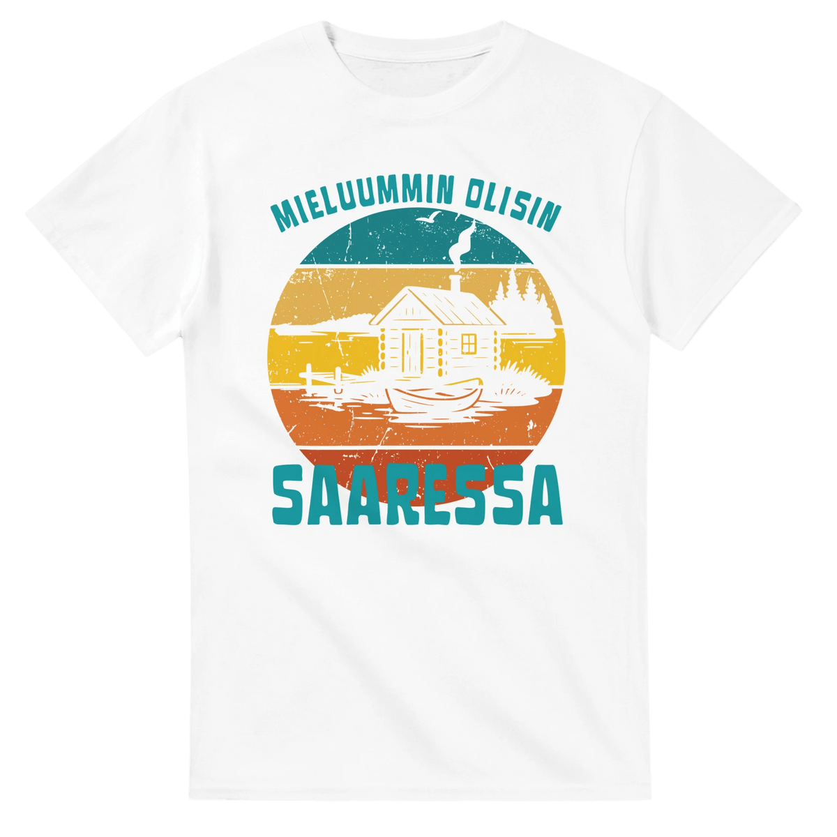 Mieluummin Olisin Saaressa - 3XL - 5XL - Mun Paita