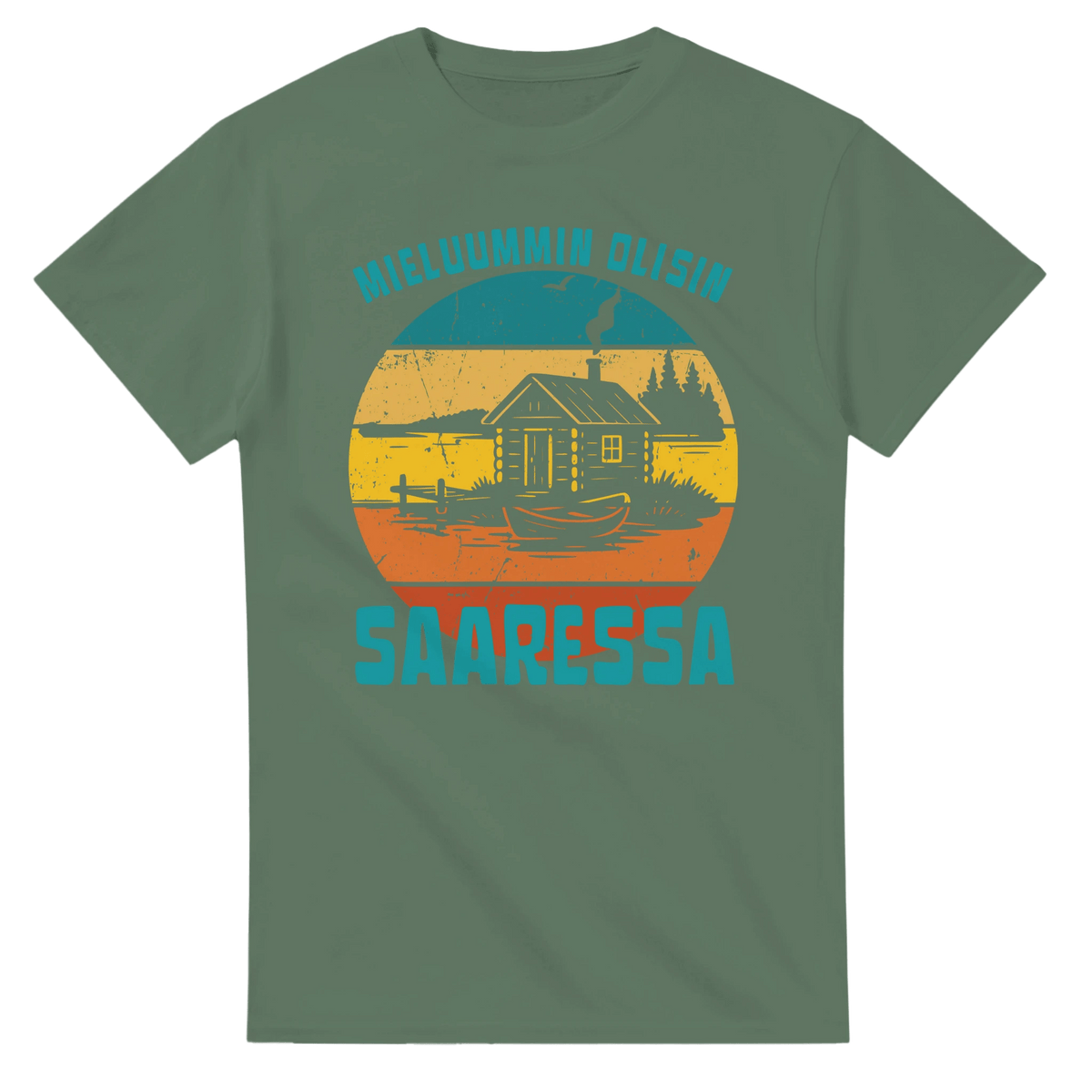 Mieluummin Olisin Saaressa - 3XL - 5XL - Mun Paita