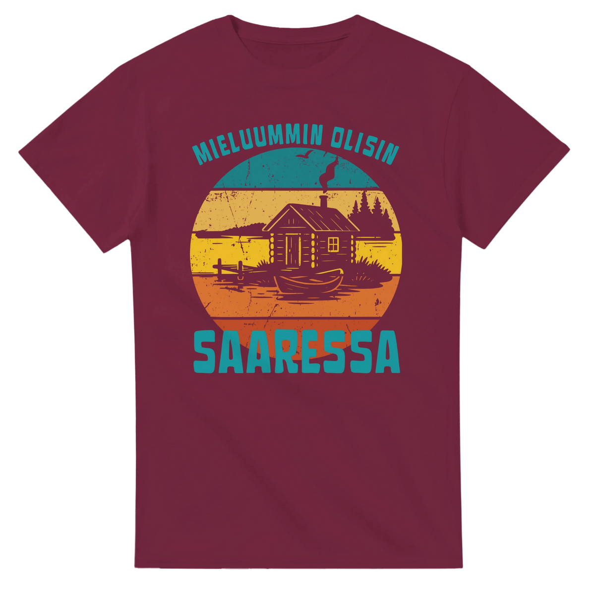 Mieluummin Olisin Saaressa - 3XL - 5XL - Mun Paita