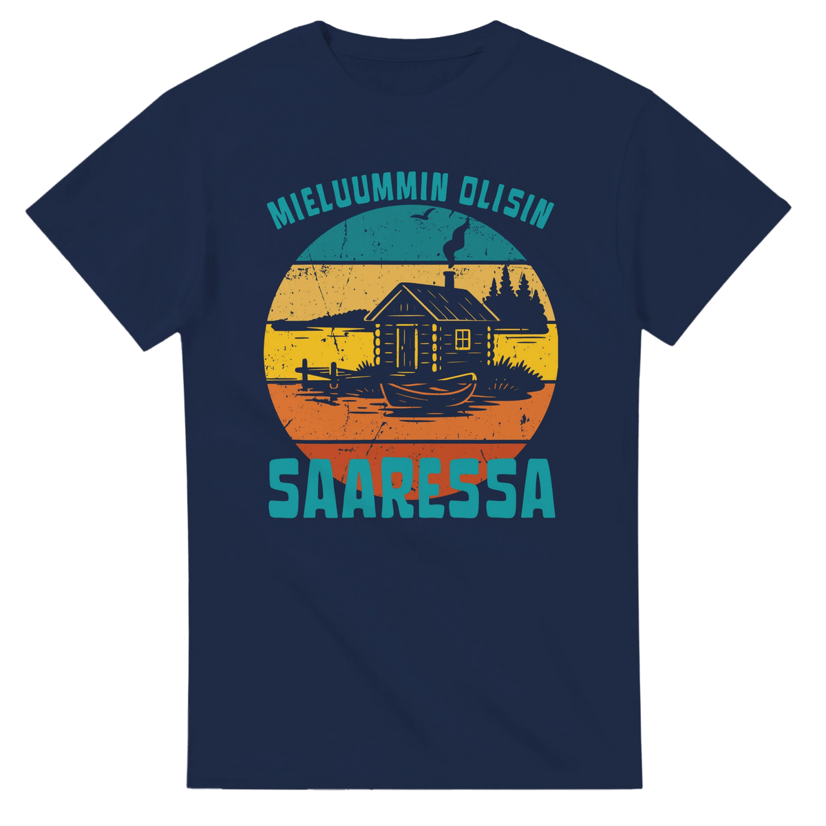 Mieluummin Olisin Saaressa - 3XL - 5XL - Mun Paita