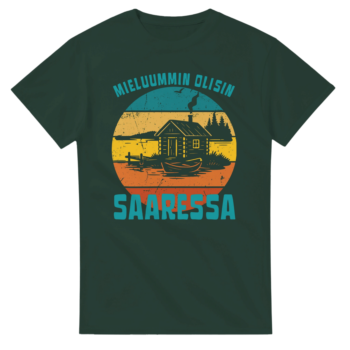 Mieluummin Olisin Saaressa - 3XL - 5XL - Mun Paita
