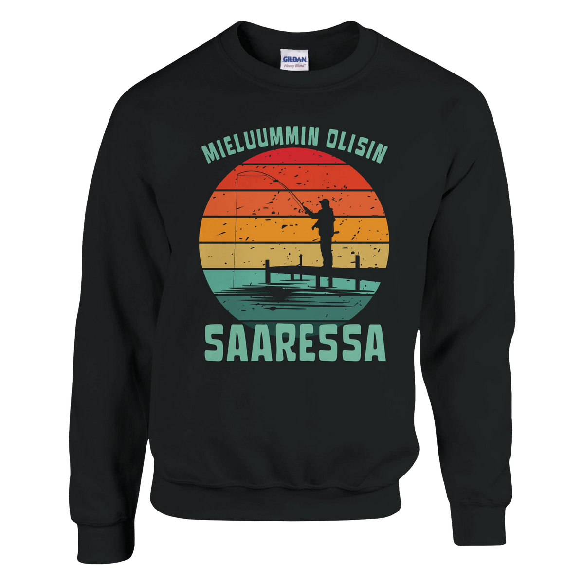Mieluummin Olisin Saaressa v.2 - Collegepaita - Mun Paita