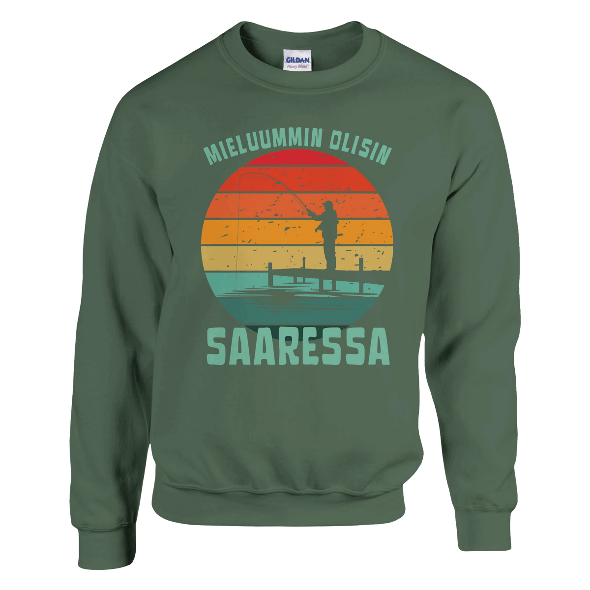 Mieluummin Olisin Saaressa v.2 - Collegepaita - Mun Paita