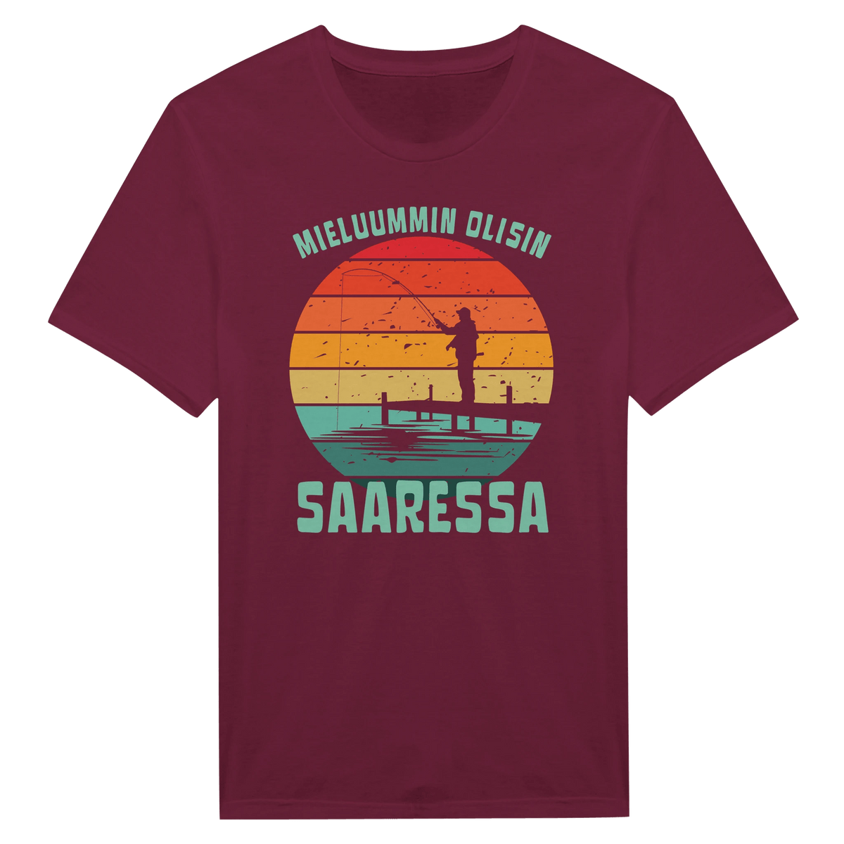 Mieluummin Olisin Saaressa v.2 - Miesten T - paita - Mun Paita