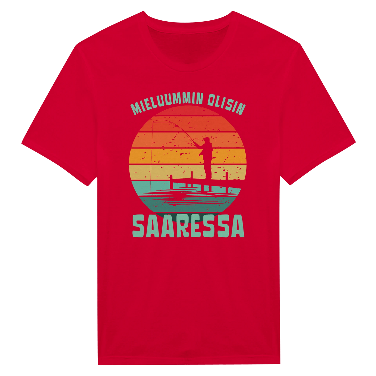 Mieluummin Olisin Saaressa v.2 - Miesten T - paita - Mun Paita