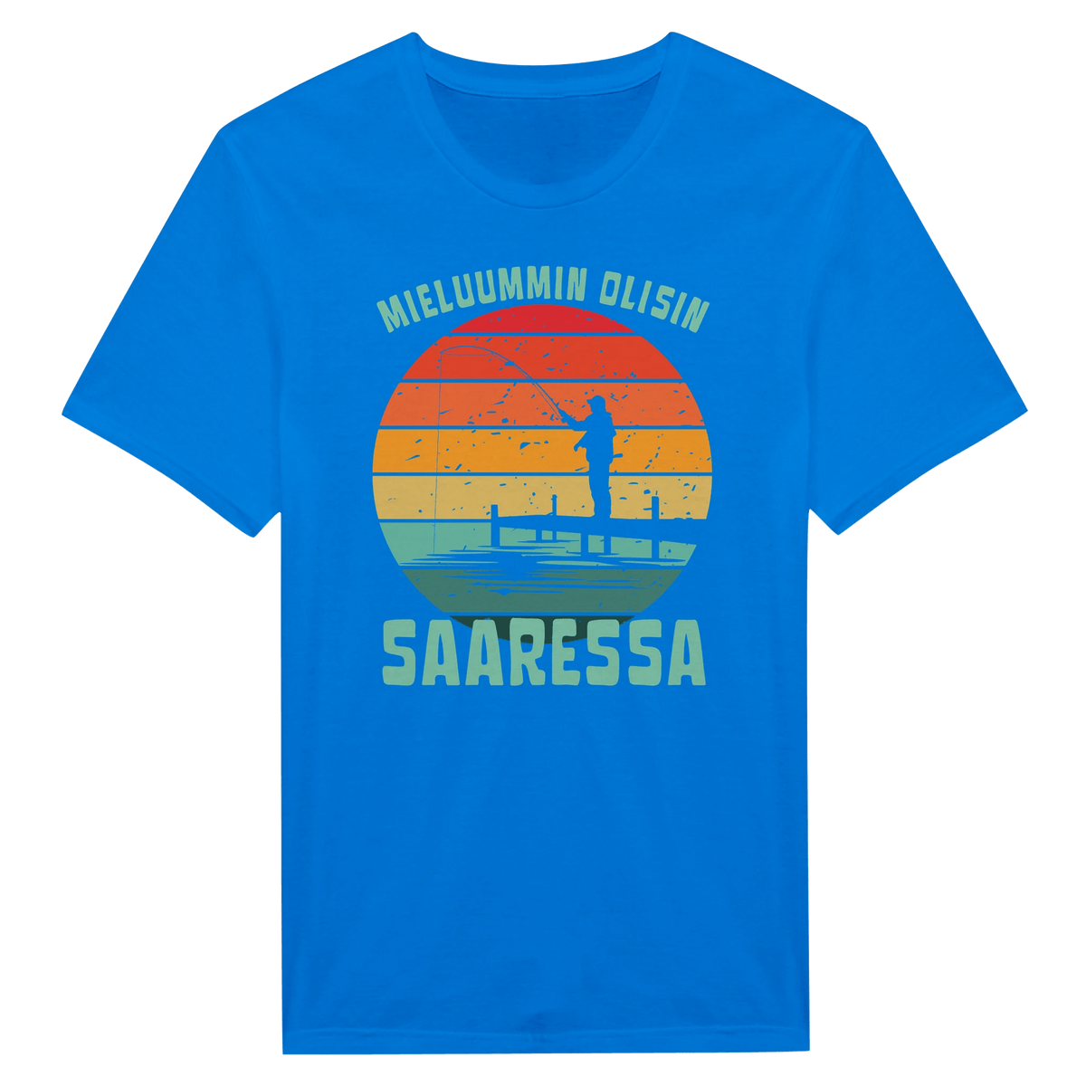 Mieluummin Olisin Saaressa v.2 - Miesten T - paita - Mun Paita