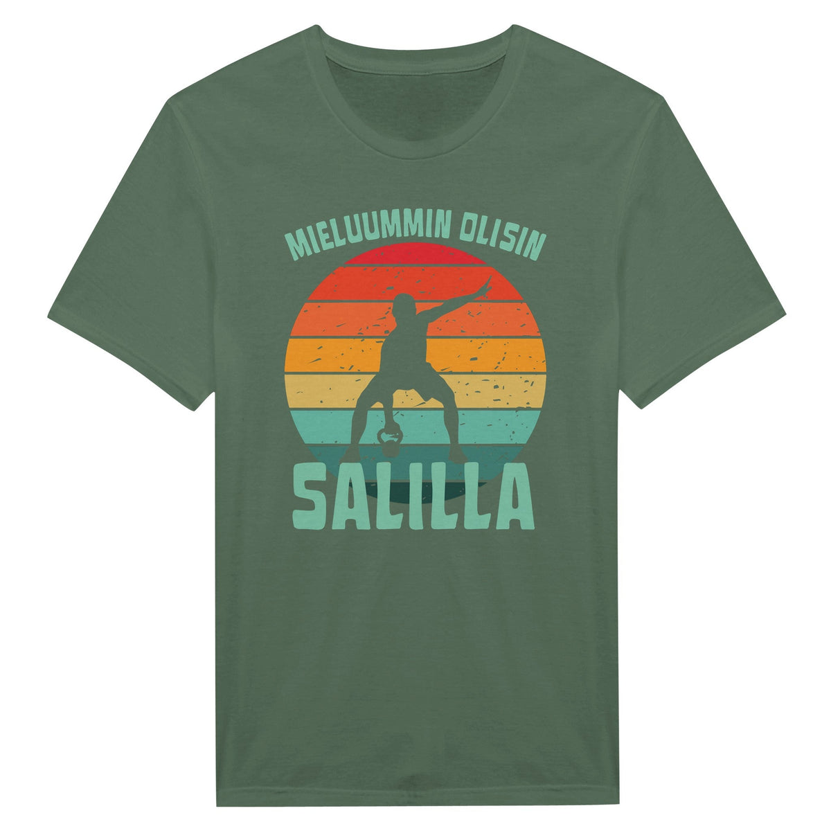 Mieluummin Olisin Salilla v.4 - Miesten T - paita - Mun Paita