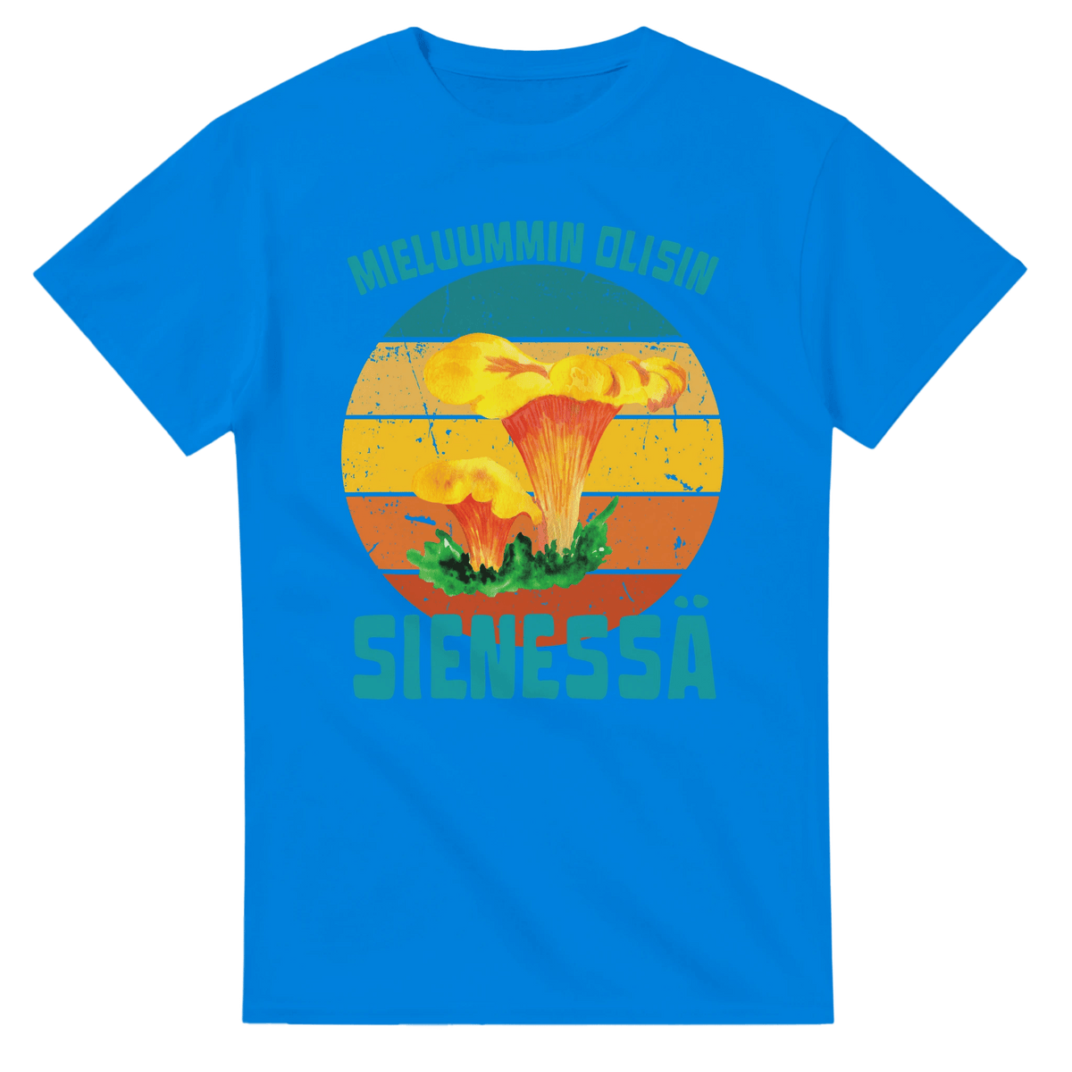 Mieluummin Olisin Sienessä, Kantarelli - 3XL - 5XL - Mun Paita