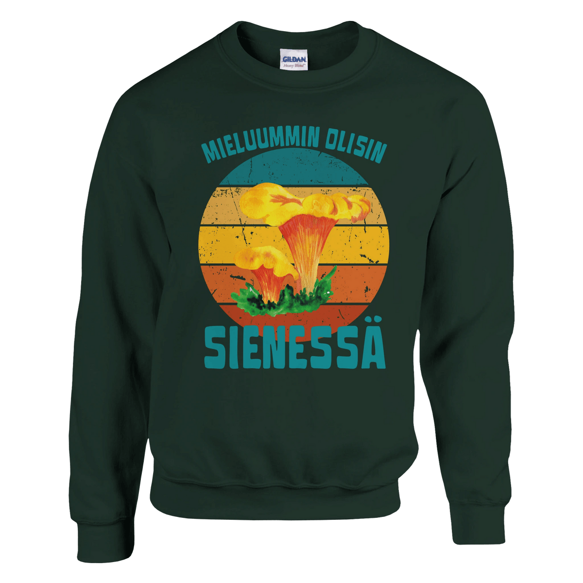 Mieluummin Olisin Sienessä, Kantarelli - Collegepaita - Mun Paita