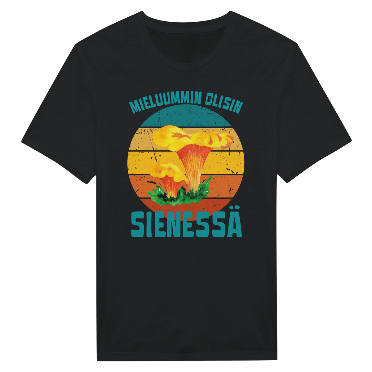 Mieluummin Olisin Sienessä, Kantarelli - Miesten T - paita - Mun Paita