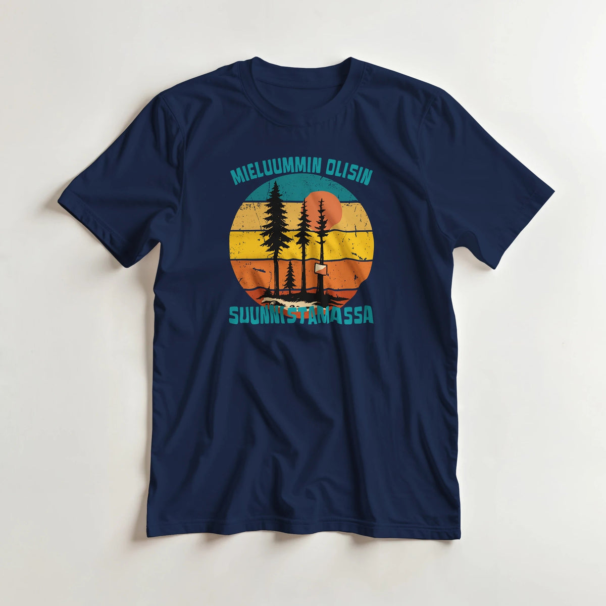 Mieluummin Olisin Suunnistamassa - 3XL - 5XL - Mun Paita