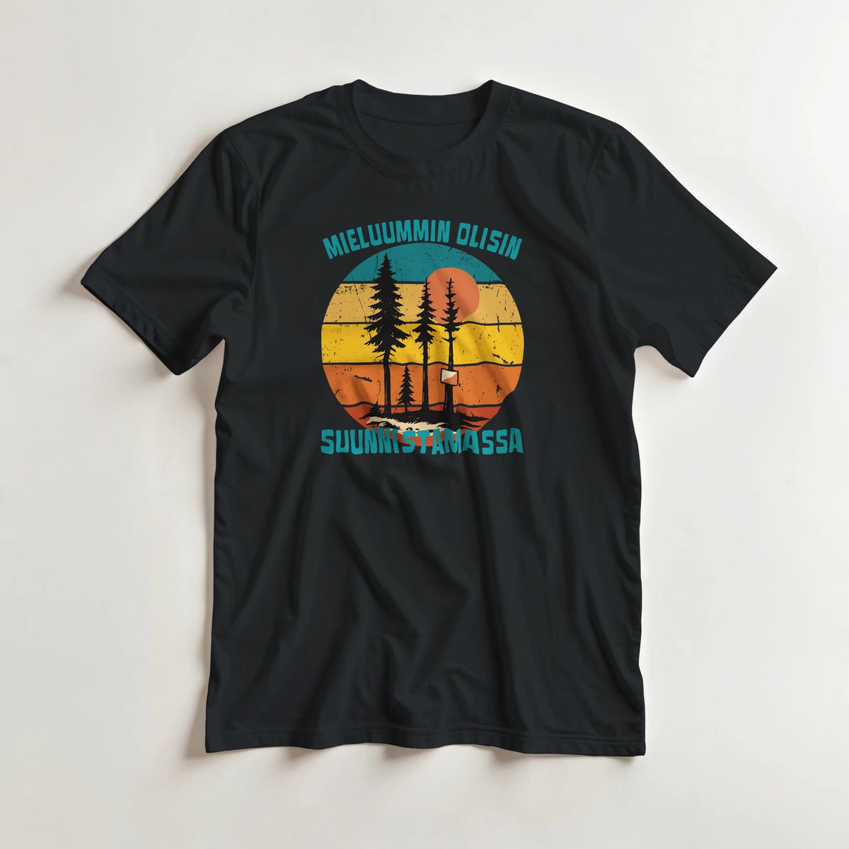 Mieluummin Olisin Suunnistamassa - 3XL - 5XL - Mun Paita