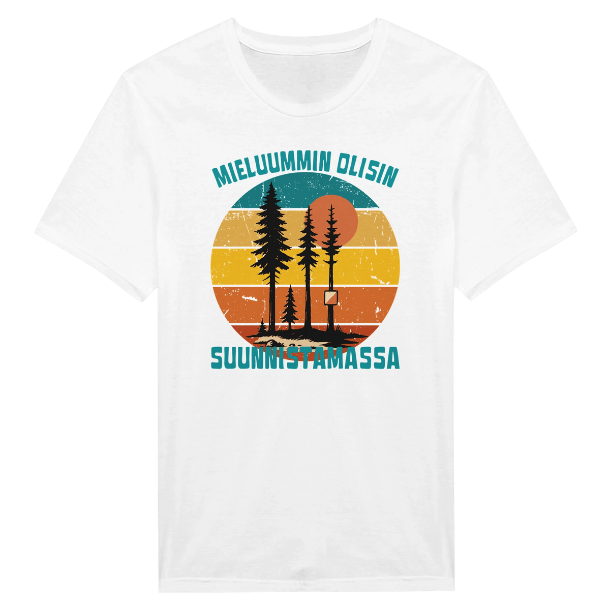 Mieluummin Olisin Suunnistamassa - Miesten T - paita - Mun Paita