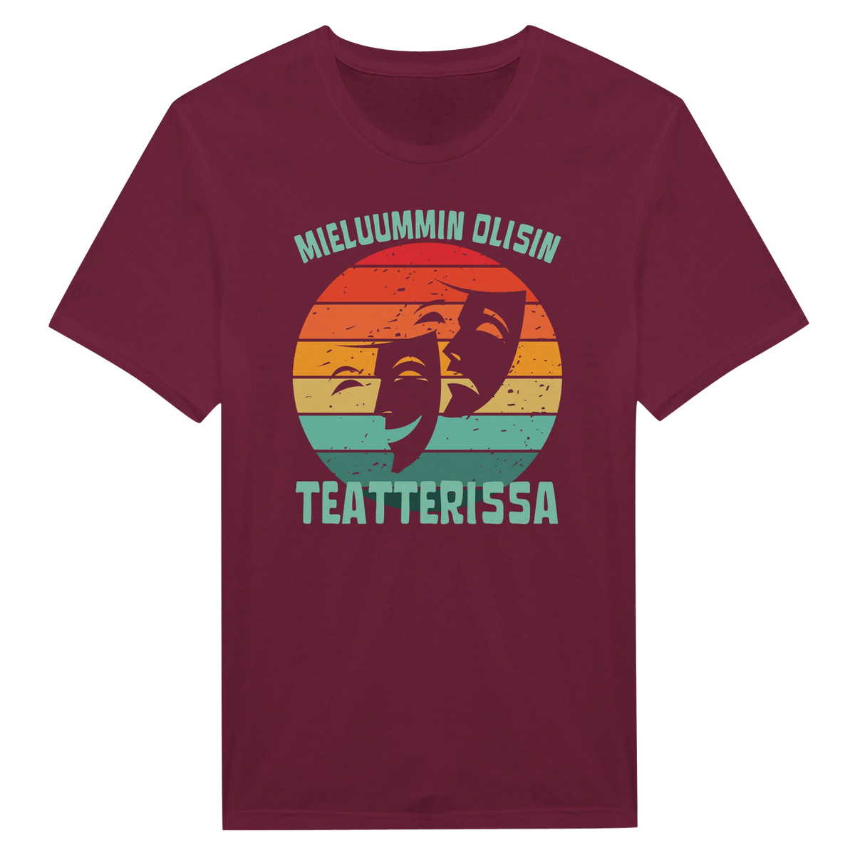 Mieluummin Olisin Teatterissa v.1 - Miesten T - paita - Mun Paita