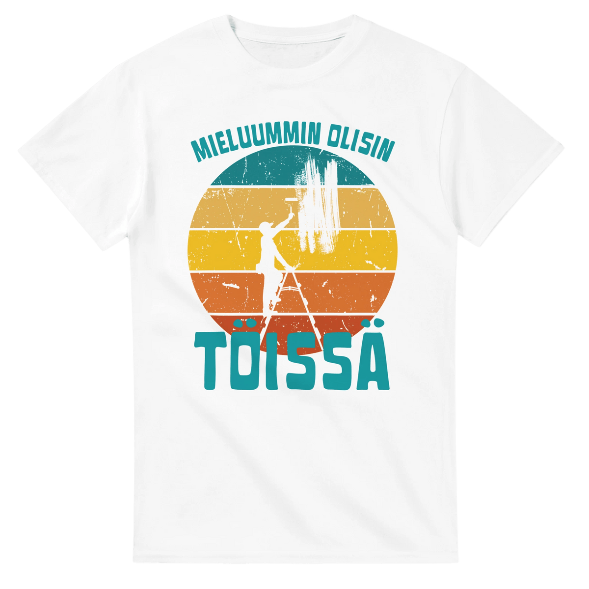 Mieluummin Olisin Töissä (Maalari) - 3XL - 5XL - Mun Paita