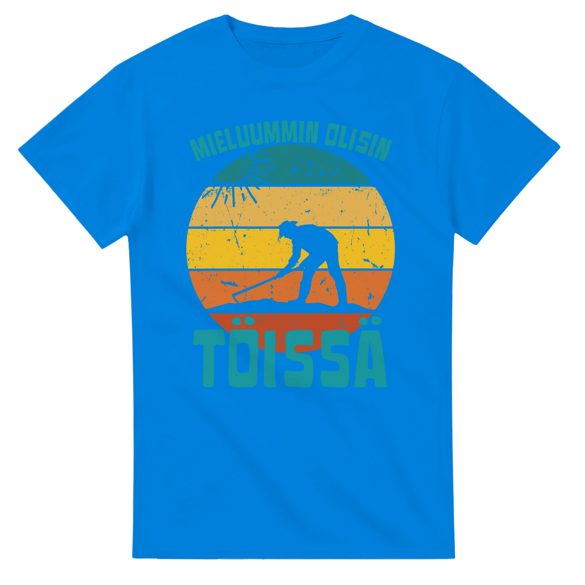 Mieluummin Olisin Töissä (Puutarhuri) - 3XL - 5XL - Mun Paita