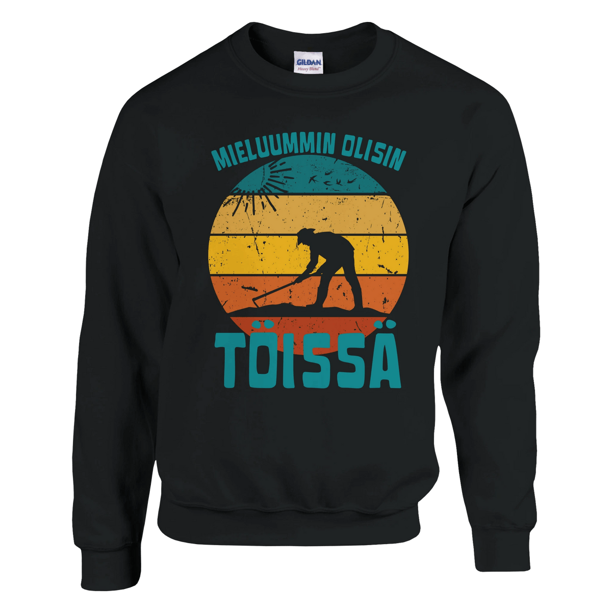 Mieluummin Olisin Töissä (Puutarhuri) - Collegepaita - Mun Paita