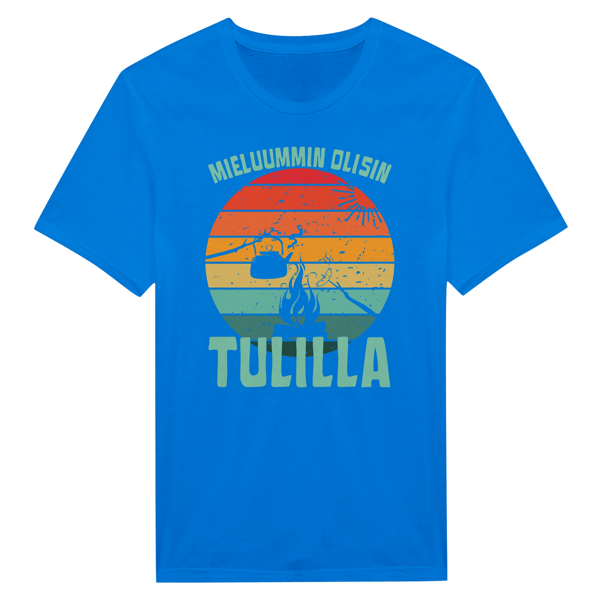 Mieluummin Olisin Tulilla v.2 - Miesten T - paita - Mun Paita