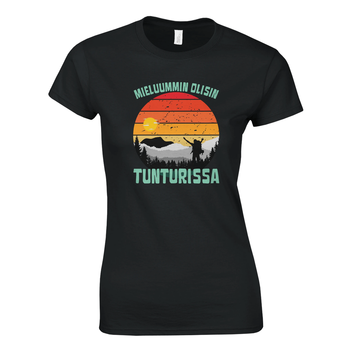 Mieluummin Olisin Tunturissa v.2 - Naisten T - paita - Mun Paita