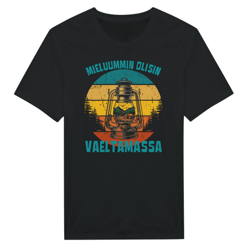 Mieluummin Olisin Vaeltamassa v.2 - Miesten T - paita - Mun Paita