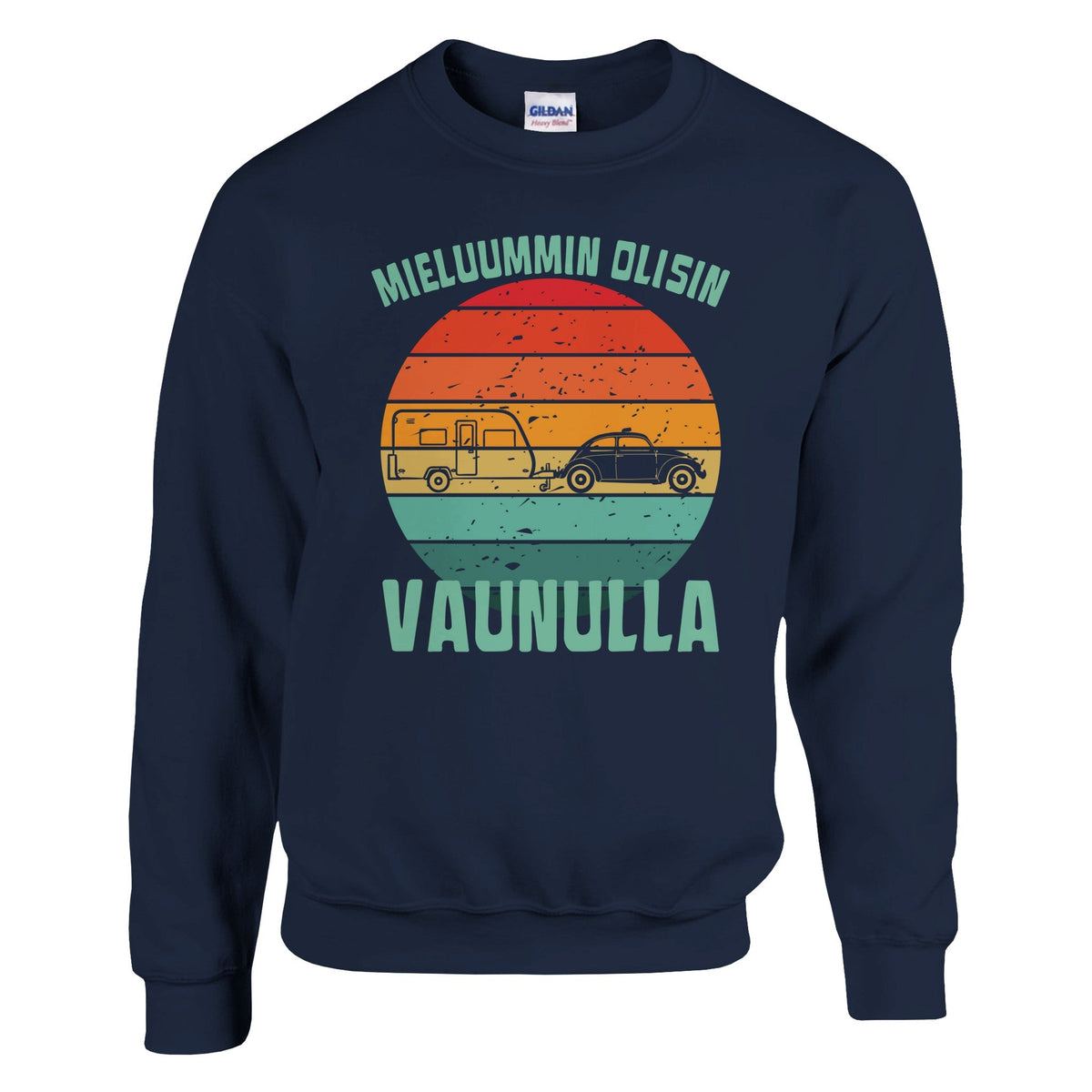 Mieluummin Olisin Vaunulla v.3 - Collegepaita - Mun Paita