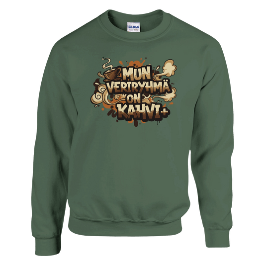 Mun Veriryhmä On Kahvi - Collegepaita - Mun Paita