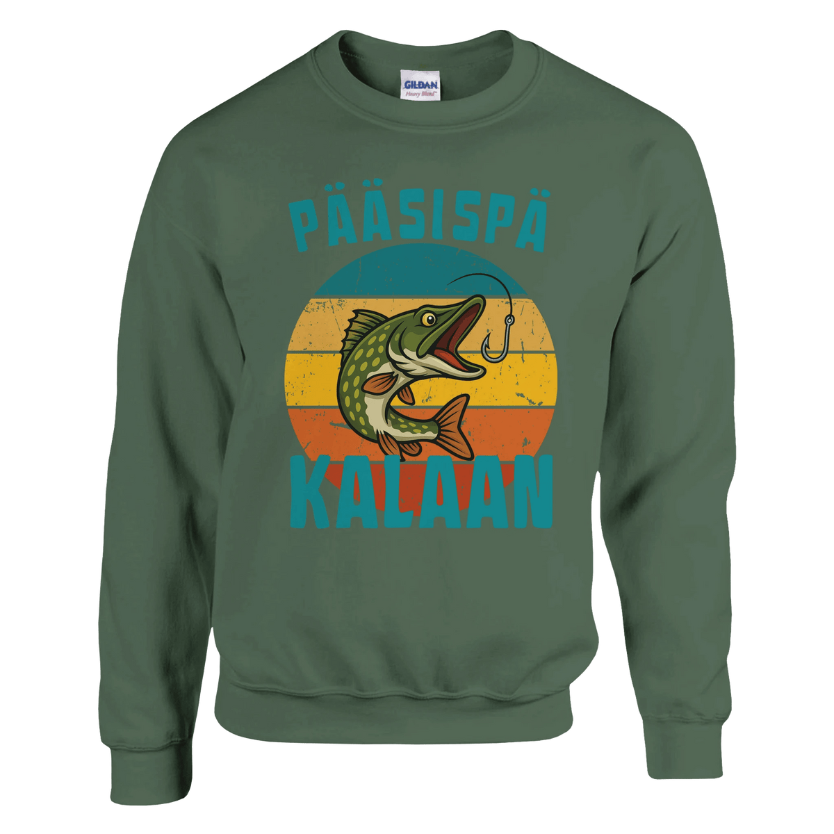 Pääsispä Kalaan | Hauki - Collegepaita - Mun Paita