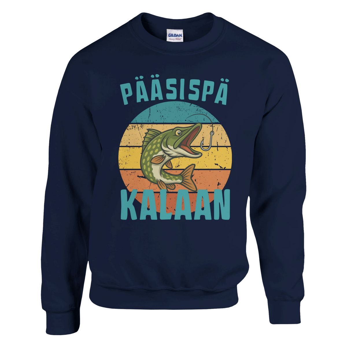 Pääsispä Kalaan | Hauki - Collegepaita - Mun Paita