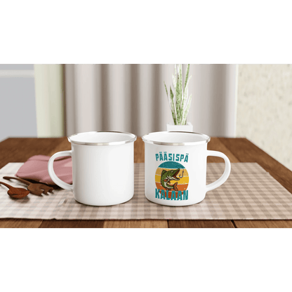 Pääsispä Kalaan | Hauki - Emalimuki 3,5dl - Mun Paita