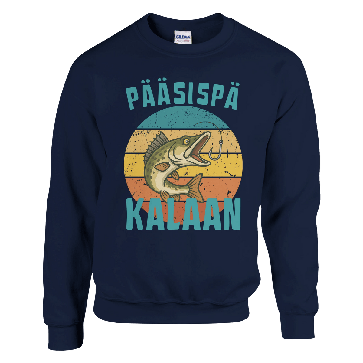 Pääsispä Kalaan | Kuha - Collegepaita - Mun Paita
