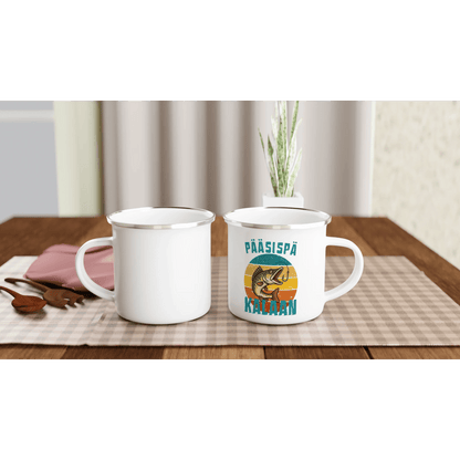 Pääsispä Kalaan | Kuha - Emalimuki 3,5dl - Mun Paita