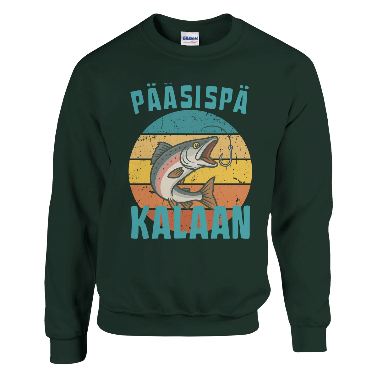 Pääsispä Kalaan | Lohi - Collegepaita - Mun Paita