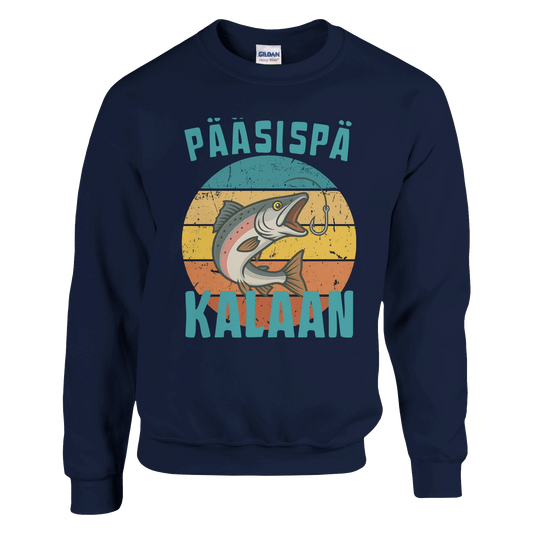 Pääsispä Kalaan | Lohi - Collegepaita - Mun Paita