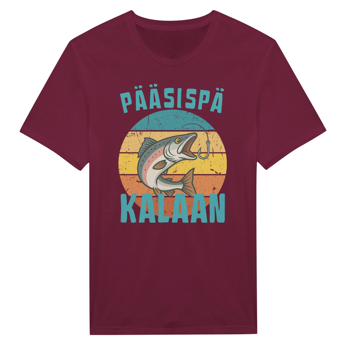Pääsispä Kalaan | Lohi - Miesten T - paita - Mun Paita