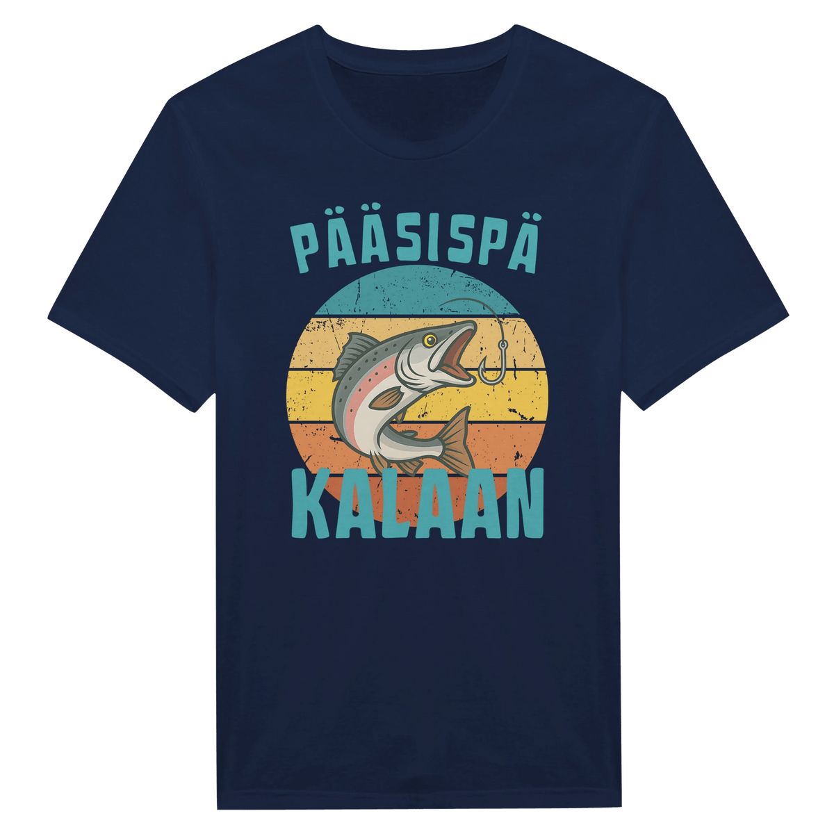 Pääsispä Kalaan | Lohi - Miesten T - paita - Mun Paita