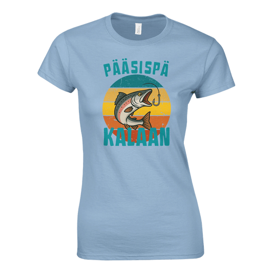 Pääsispä Kalaan | Lohi - Naisten T - paita - Mun Paita