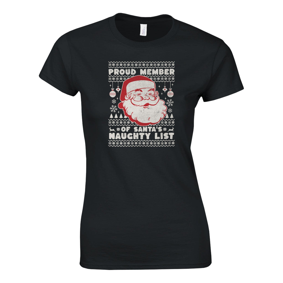 Proud Member of Santa's Naughty List - Naisten T - paita - Mun Paita