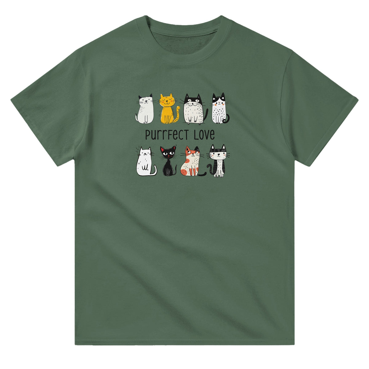 Purrfect Love - 3XL - 5XL - Mun Paita
