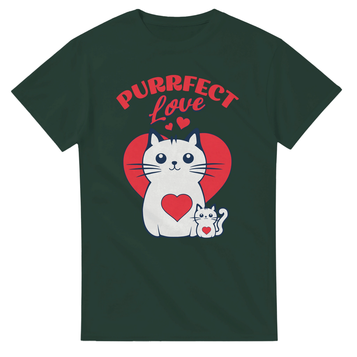 Purrfect Love Kissat - 3XL - 5XL - Mun Paita