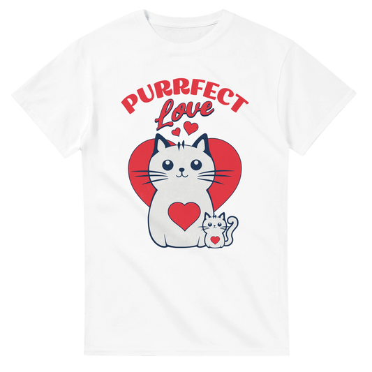 Purrfect Love Kissat - 3XL - 5XL - Mun Paita