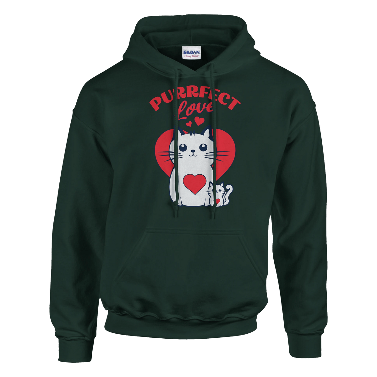 Purrfect Love Kissat - Huppari - Mun Paita