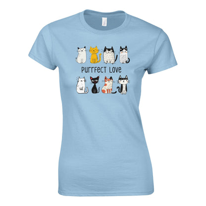Purrfect Love - Naisten T - paita - Mun Paita