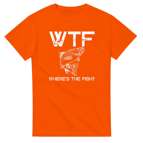 WTF - Where's The Fish? - 3XL - 5XL - Mun Paita