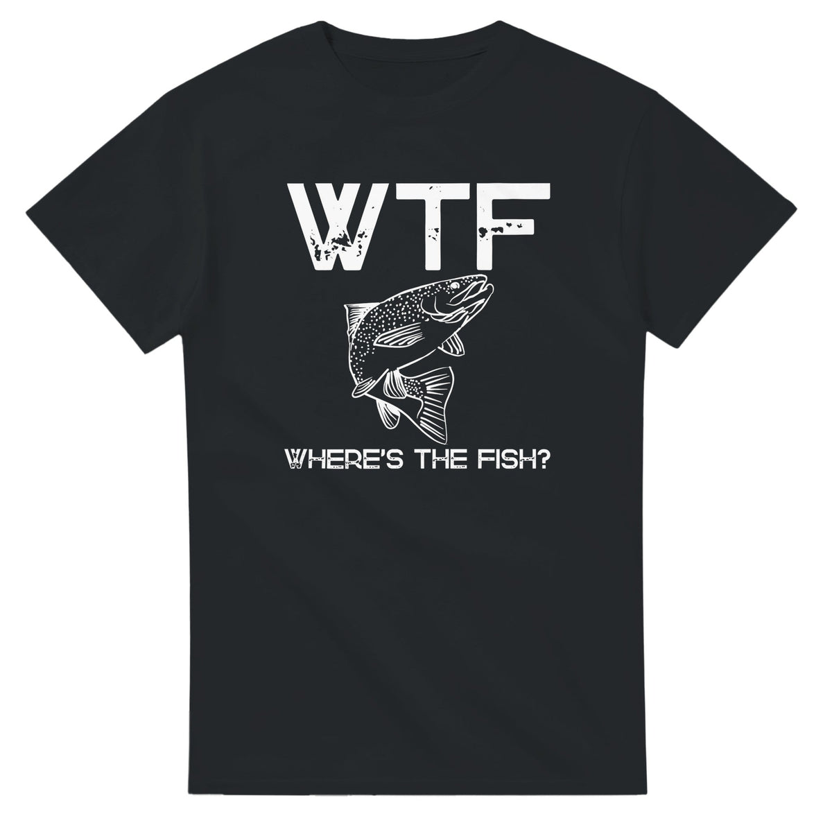 WTF - Where's The Fish? - 3XL - 5XL - Mun Paita