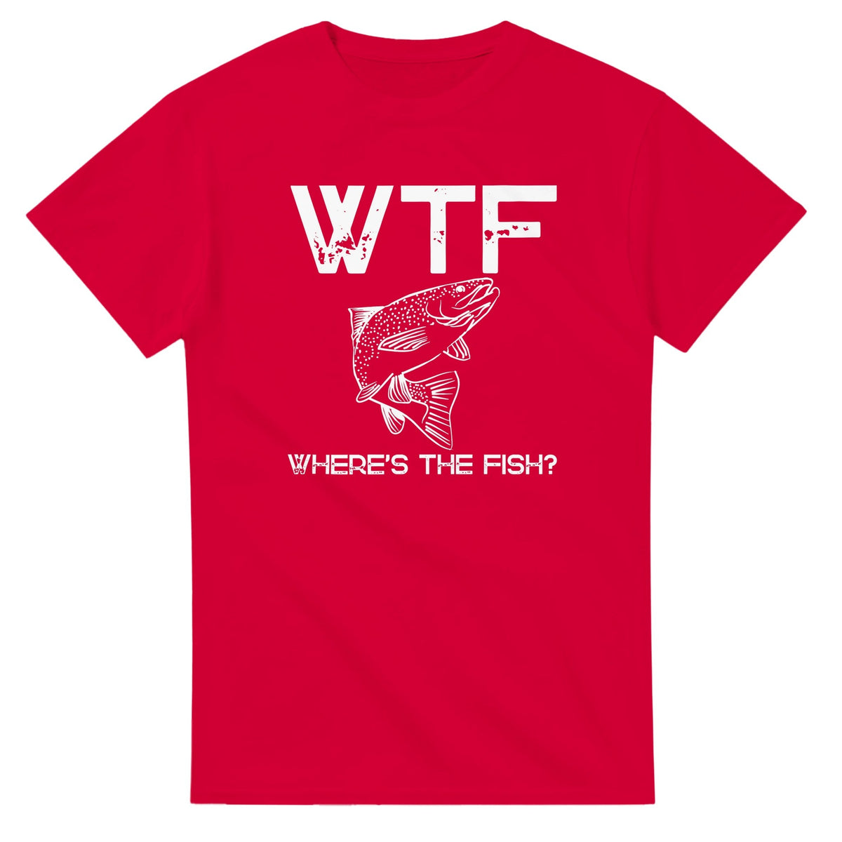 WTF - Where's The Fish? - 3XL - 5XL - Mun Paita