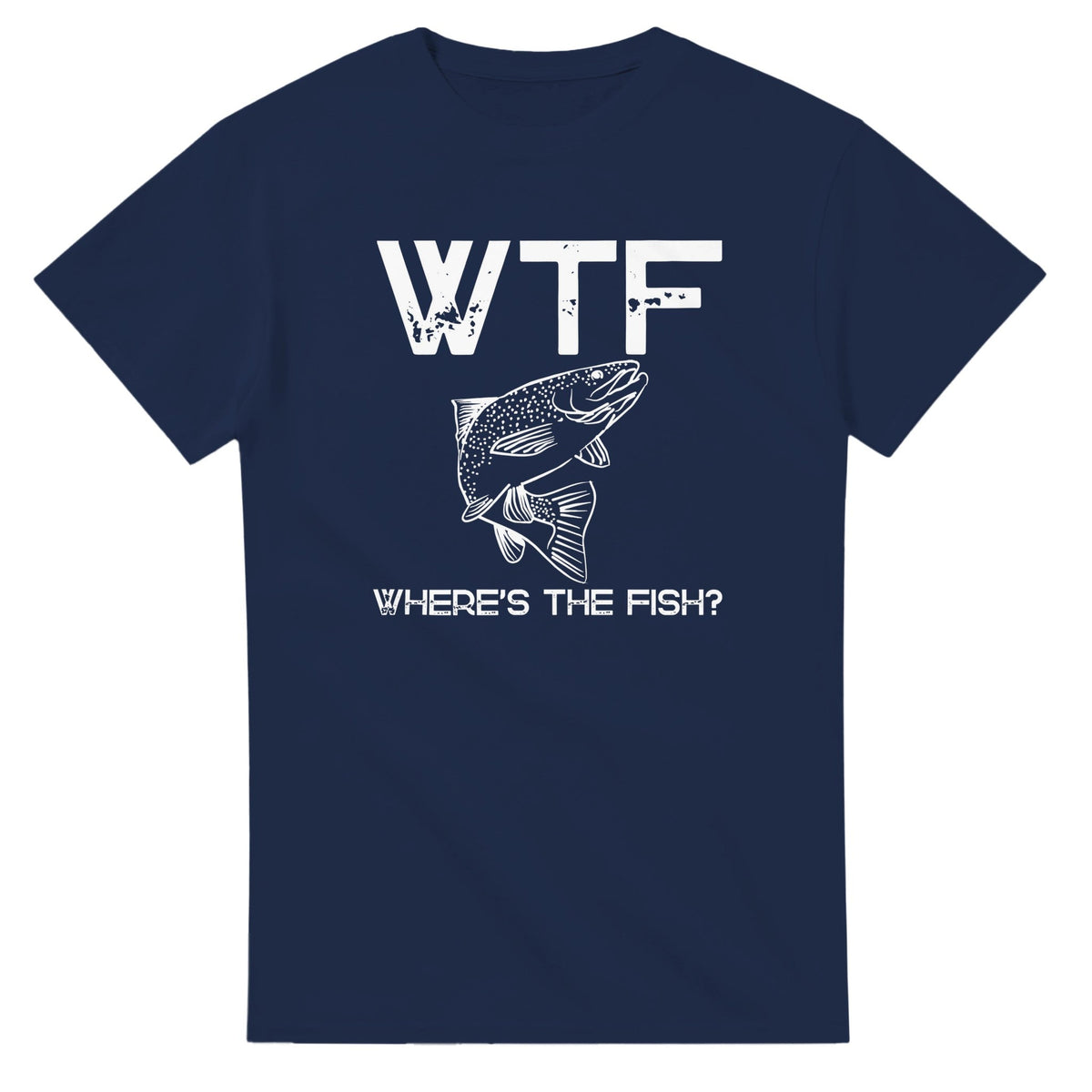 WTF - Where's The Fish? - 3XL - 5XL - Mun Paita